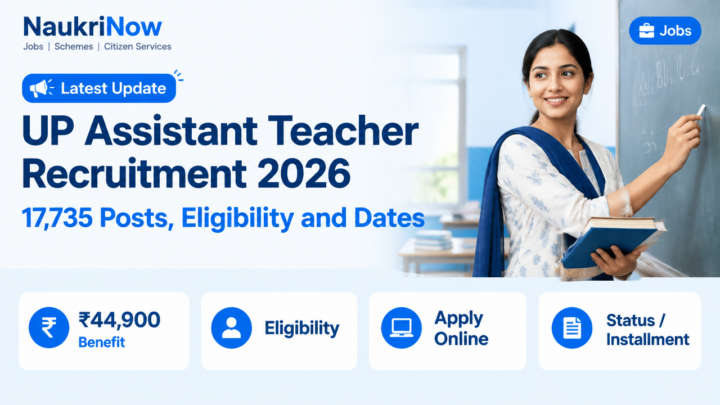 UP Assistant Teacher Recruitment 2026 – NaukriNow featured poster