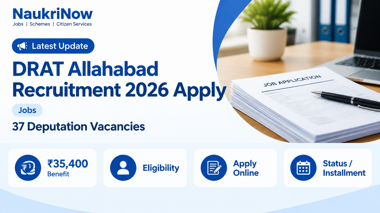 DRAT Allahabad Recruitment 2026 Apply – NaukriNow featured poster