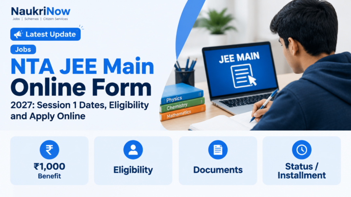 NTA JEE Main Online Form – NaukriNow featured poster