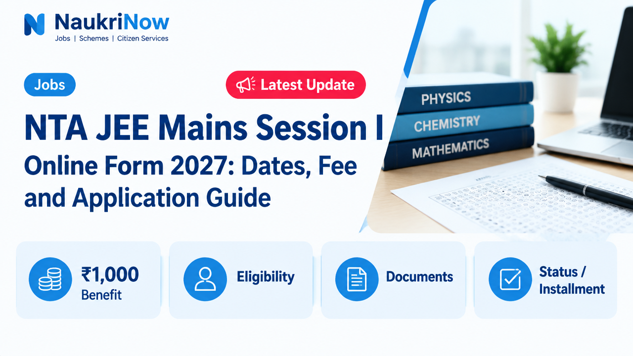 NTA JEE Mains Session I – NaukriNow featured poster