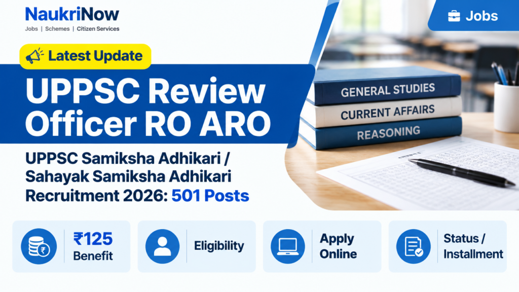 UPPSC Review Officer RO ARO – NaukriNow featured poster