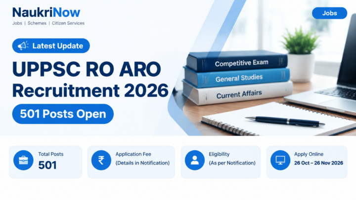 UPPSC RO ARO Recruitment 2026 – NaukriNow featured poster
