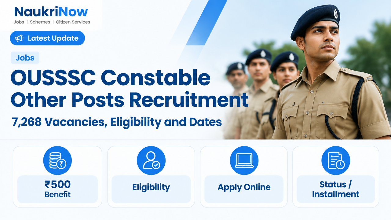 OUSSSC Constable Other Posts Recruitment – NaukriNow featured poster