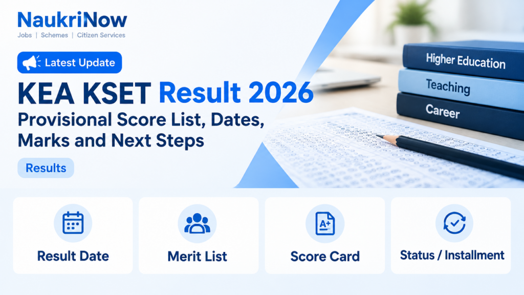 KEA KSET Result 2026 – NaukriNow featured poster