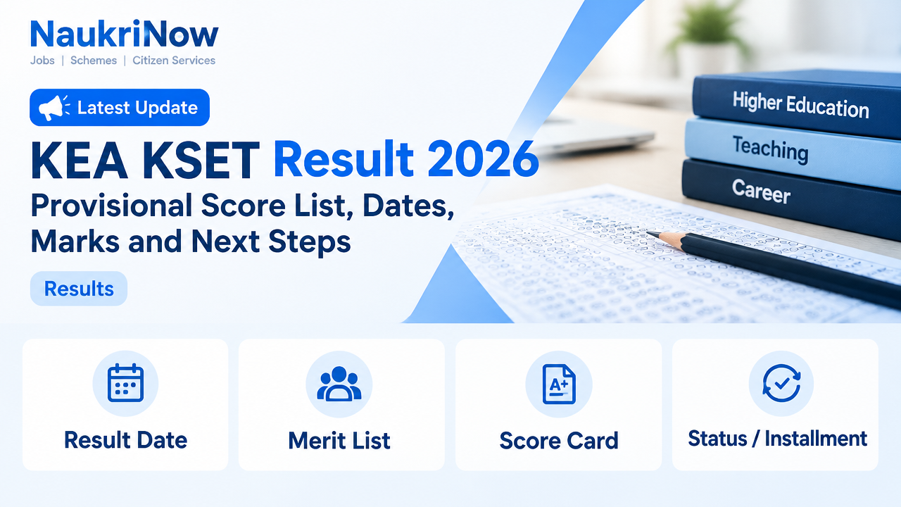 KEA KSET Result 2026 – NaukriNow featured poster