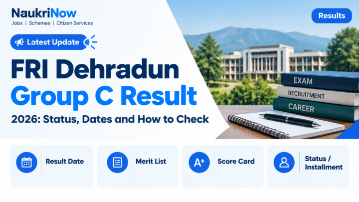FRI Dehradun Group C Result – NaukriNow featured poster