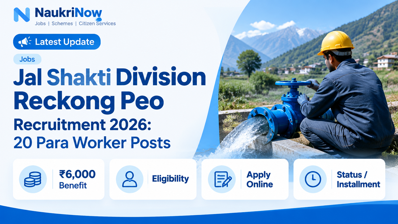 Jal Shakti Division Reckong Peo – NaukriNow featured poster