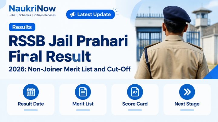 RSSB Jail Prahari Final Result – NaukriNow featured poster