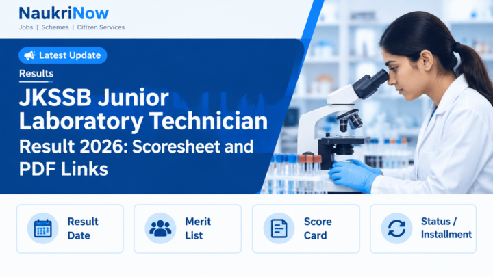 JKSSB Junior Laboratory Technician – NaukriNow featured poster