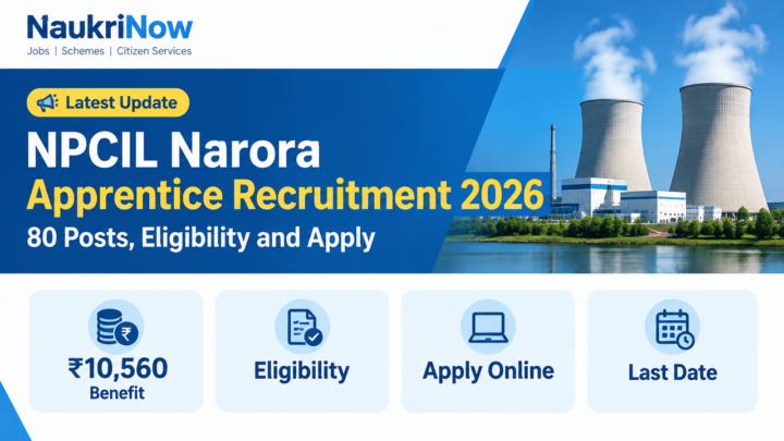 NPCIL Narora Apprentice Recruitment 2026 – NaukriNow featured poster