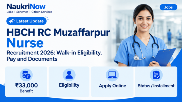 HBCH RC Muzaffarpur Nurse – NaukriNow featured poster