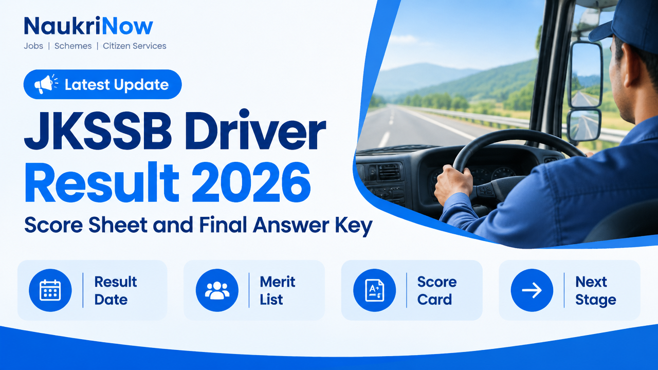 JKSSB Driver Result 2026 – NaukriNow featured poster