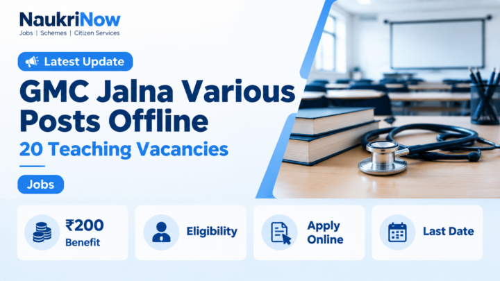 GMC Jalna Various Posts Offline – NaukriNow featured poster