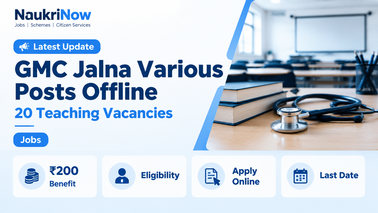 GMC Jalna Various Posts Offline – NaukriNow featured poster