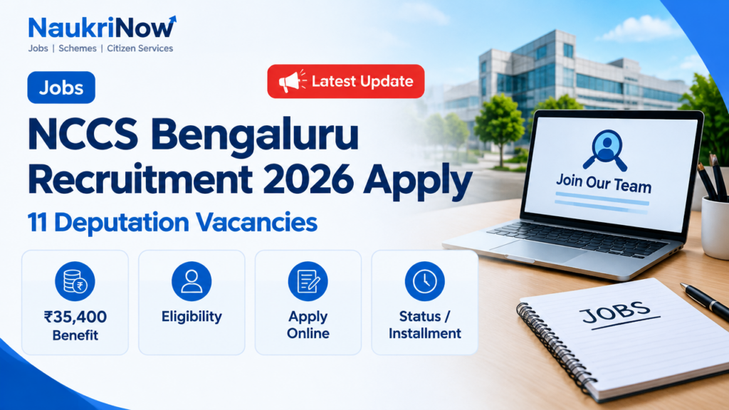 NCCS Bengaluru Recruitment 2026 Apply – NaukriNow featured poster