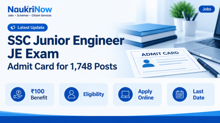 SSC Junior Engineer JE Exam – NaukriNow featured poster
