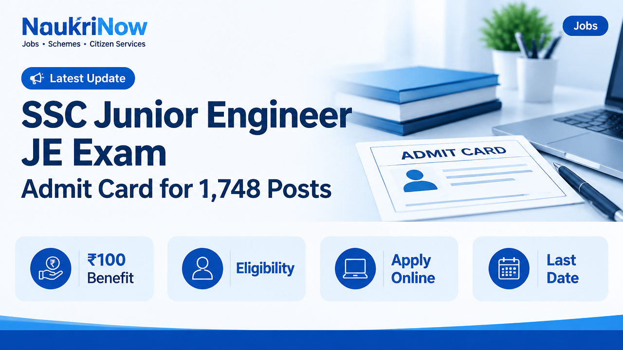 SSC Junior Engineer JE Exam – NaukriNow featured poster