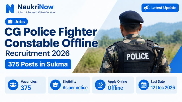 CG Police Fighter Constable Offline – NaukriNow featured poster