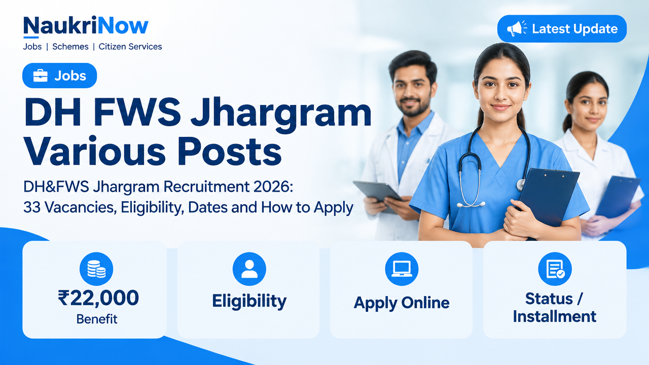DH FWS Jhargram Various Posts – NaukriNow featured poster