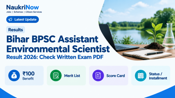 Bihar BPSC Assistant Environmental Scientist – NaukriNow featured poster