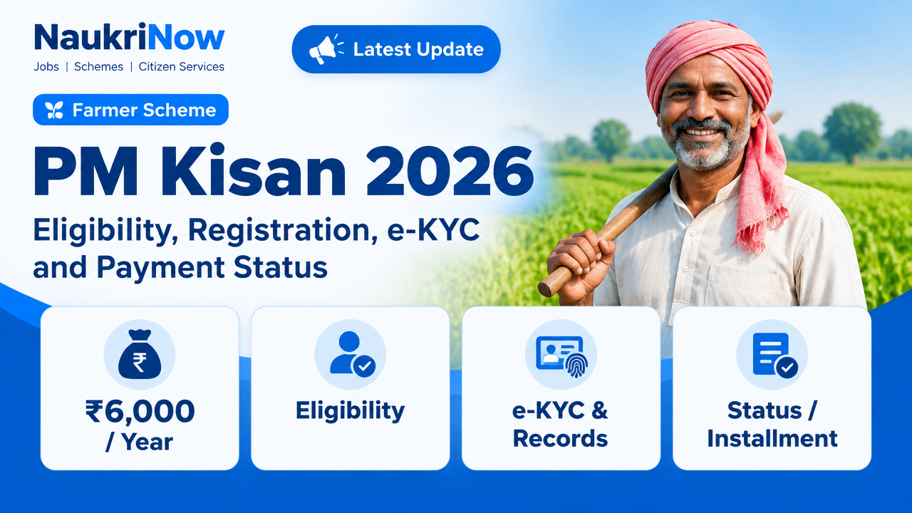 PM Kisan 2026 – NaukriNow featured poster