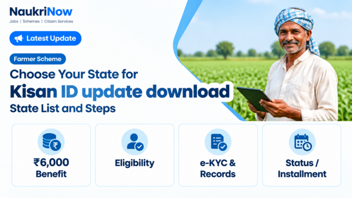 Kisan ID update download – NaukriNow featured poster