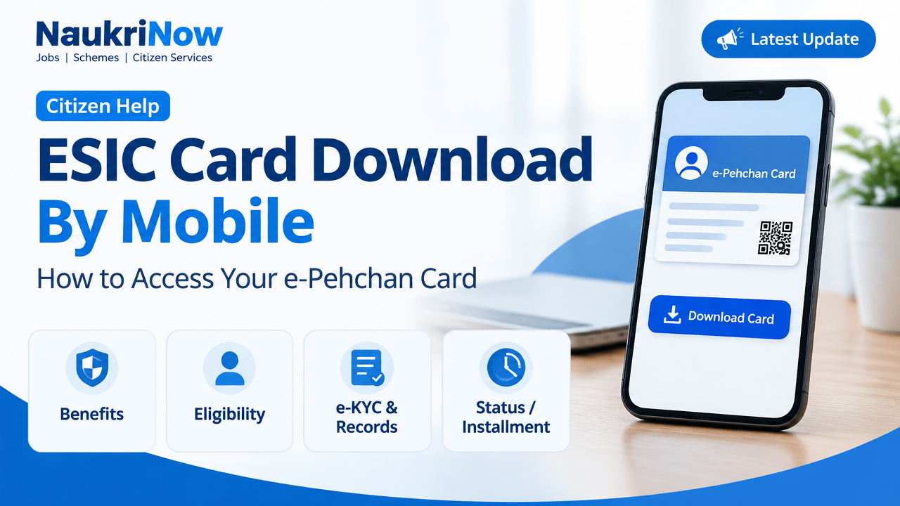 ESIC Card Download By Mobile – NaukriNow featured poster