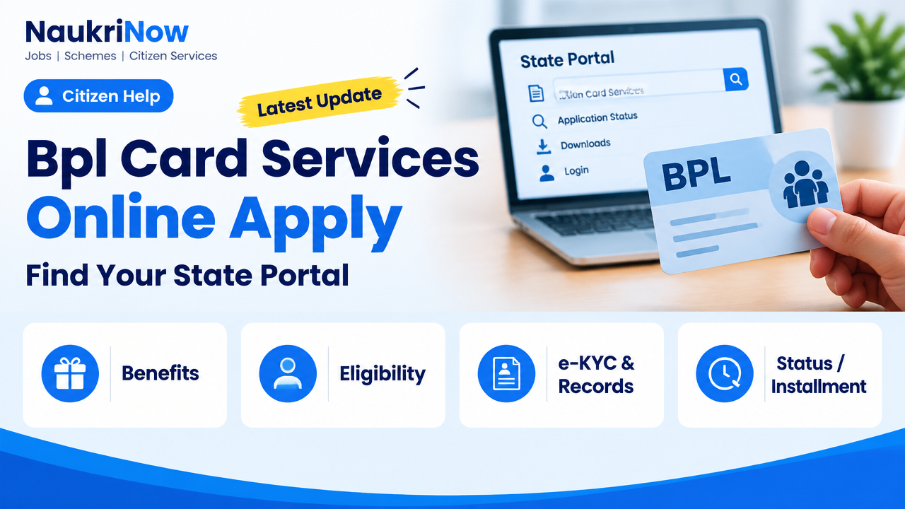 Bpl Card Services Online Apply – NaukriNow featured poster