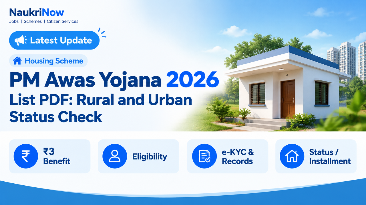 PM Awas Yojana 2026 – NaukriNow featured poster