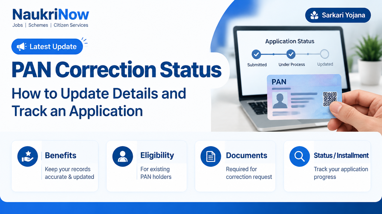 PAN Correction Status – NaukriNow featured guide