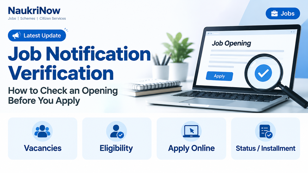 Job Notification Verification – NaukriNow featured poster