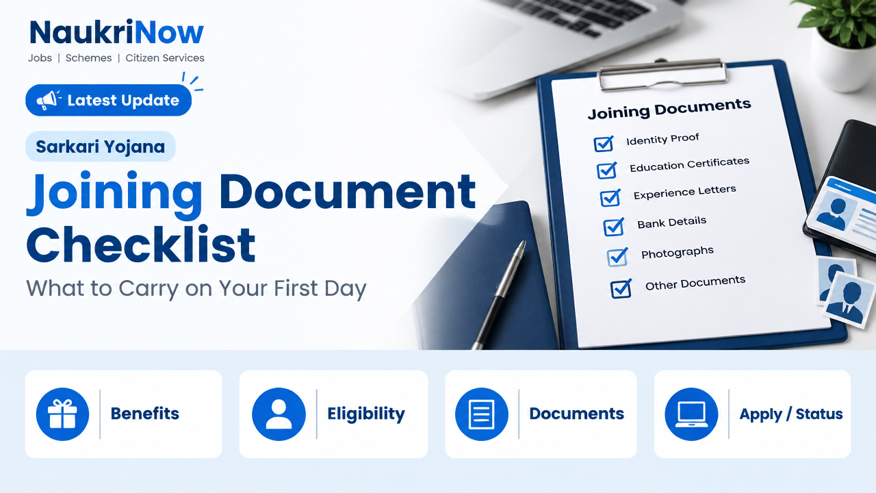 Joining Document Checklist – NaukriNow featured poster
