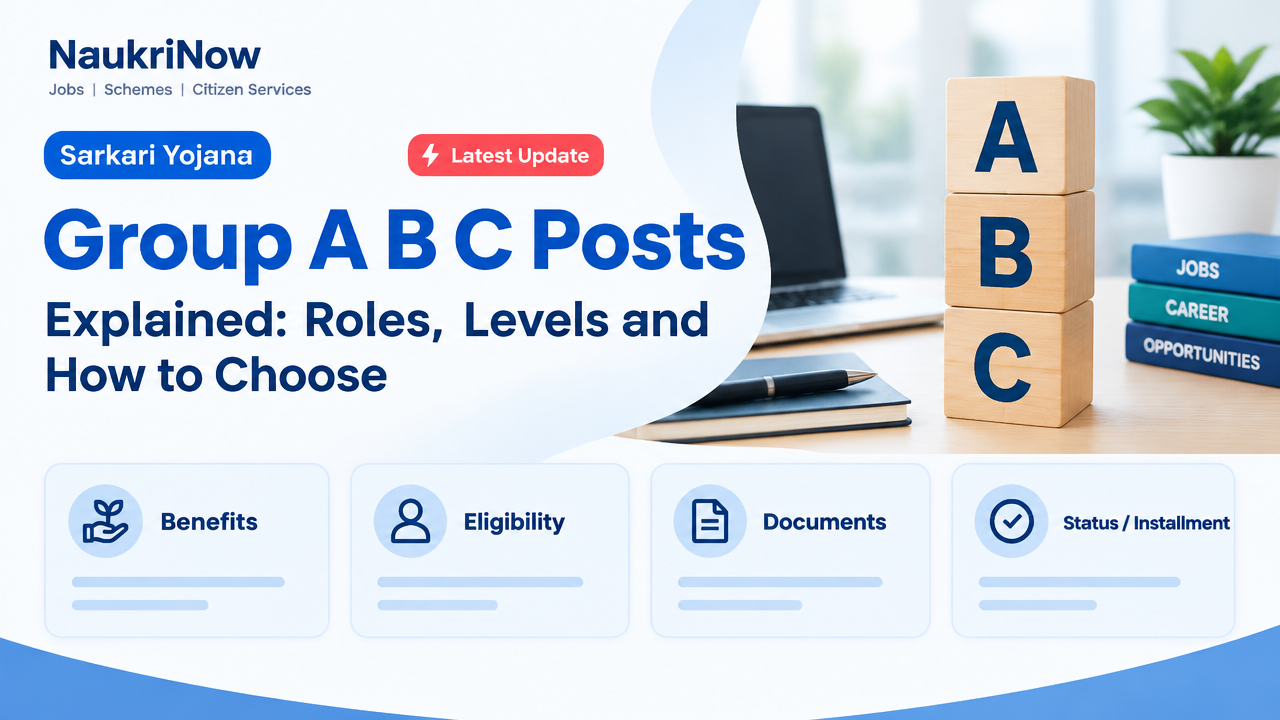 Group A B C Posts – NaukriNow featured poster