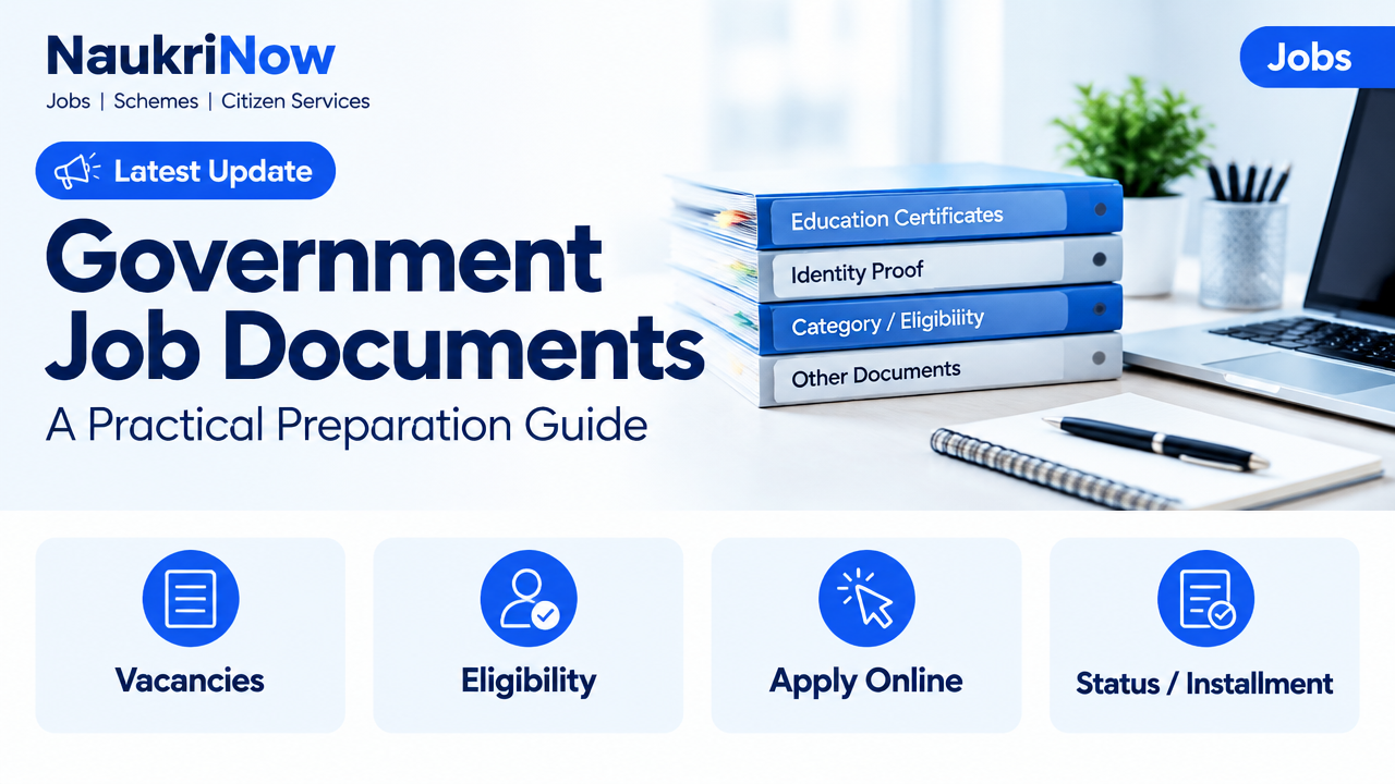 Government Job Documents – NaukriNow featured poster