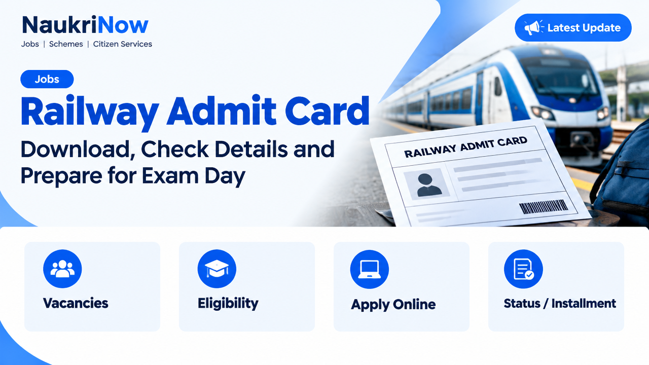 Railway Admit Card – NaukriNow featured poster