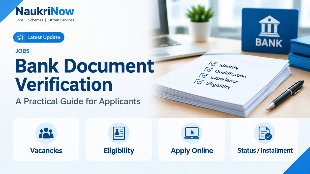 Bank Document Verification – NaukriNow featured poster