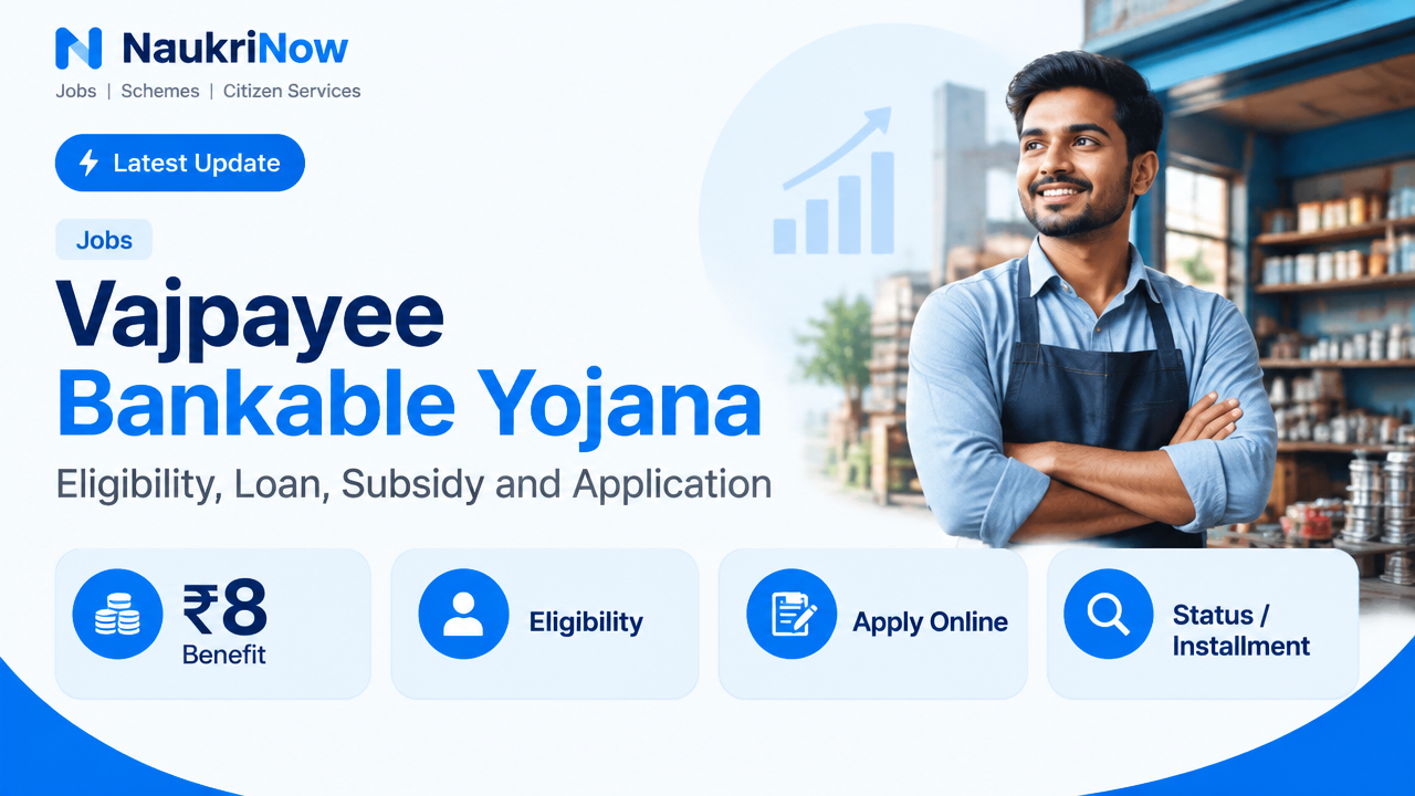 Vajpayee Bankable Yojana – NaukriNow featured poster