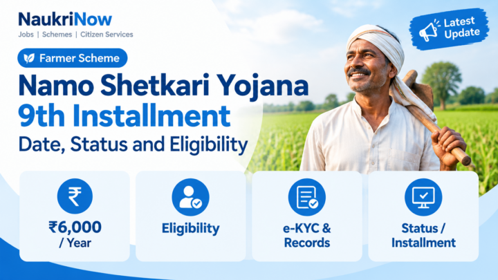 Namo Shetkari Yojana 9th Installment – NaukriNow featured poster
