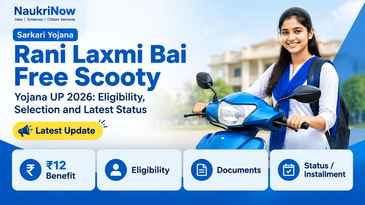 Rani Laxmi Bai Free Scooty – NaukriNow featured poster
