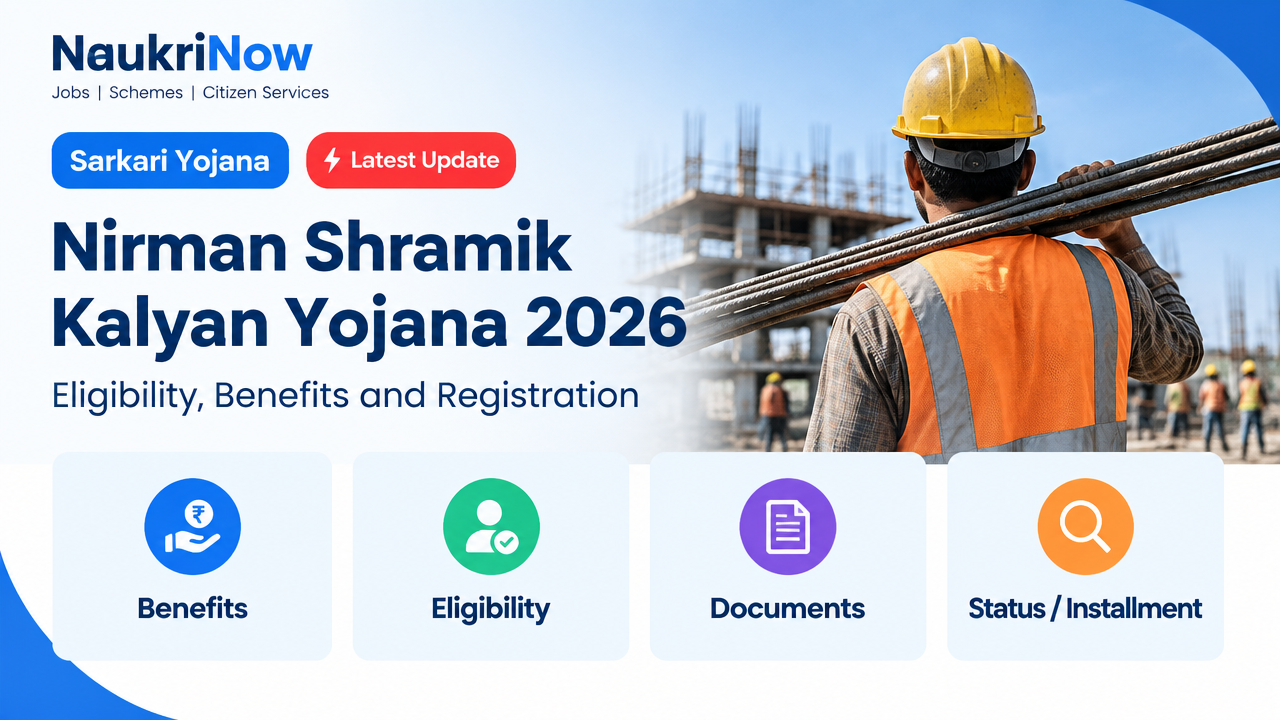 Nirman Shramik Kalyan Yojana 2026 – NaukriNow featured poster