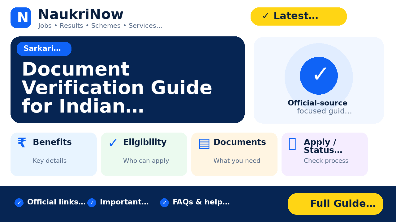 Document Verification – NaukriNow featured guide