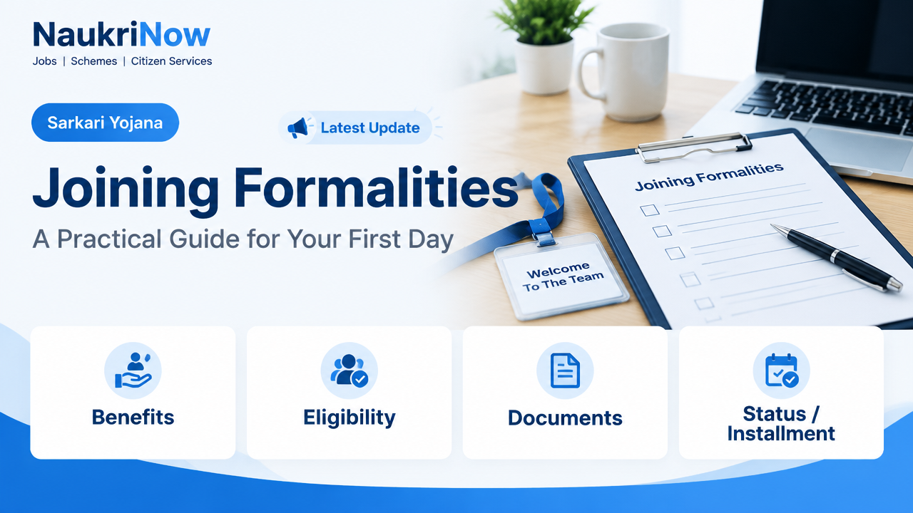 Joining Formalities – NaukriNow featured poster