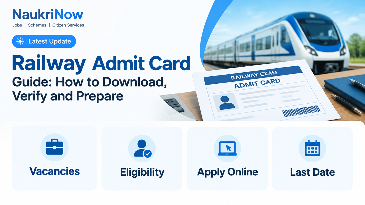 Railway Admit Card – NaukriNow featured poster