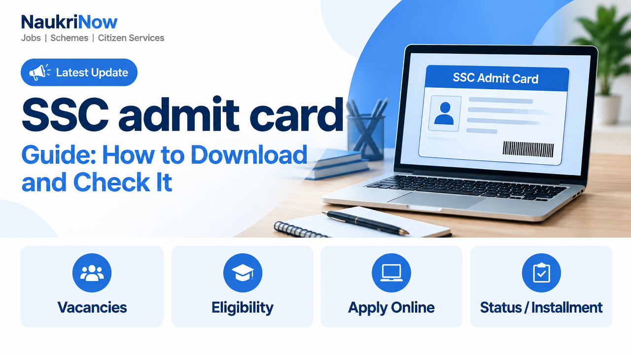 SSC admit card – NaukriNow featured poster