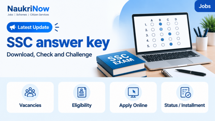 SSC answer key – NaukriNow featured poster