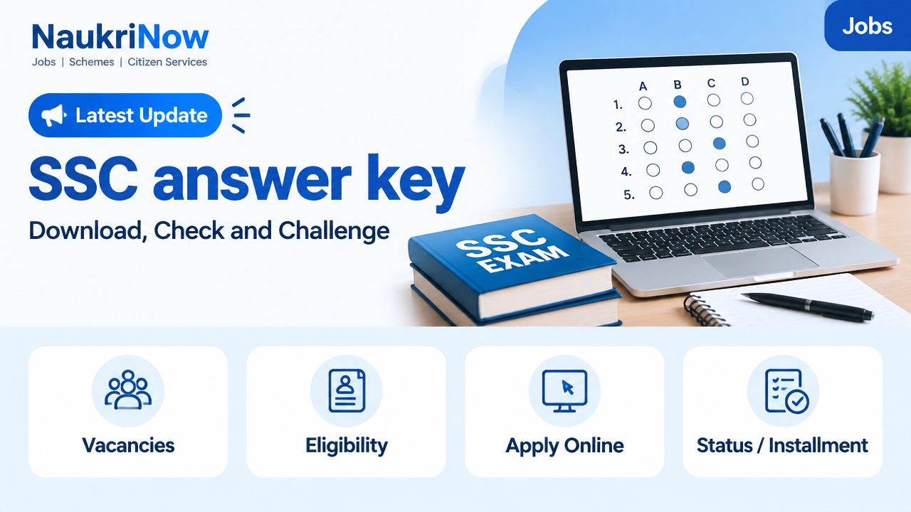 SSC answer key – NaukriNow featured poster