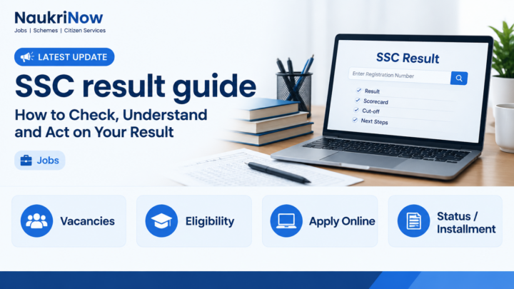 SSC result guide – NaukriNow featured poster