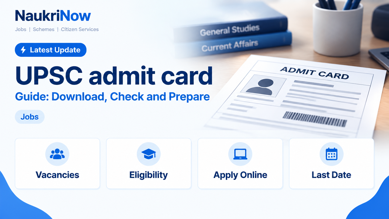 UPSC admit card – NaukriNow featured poster