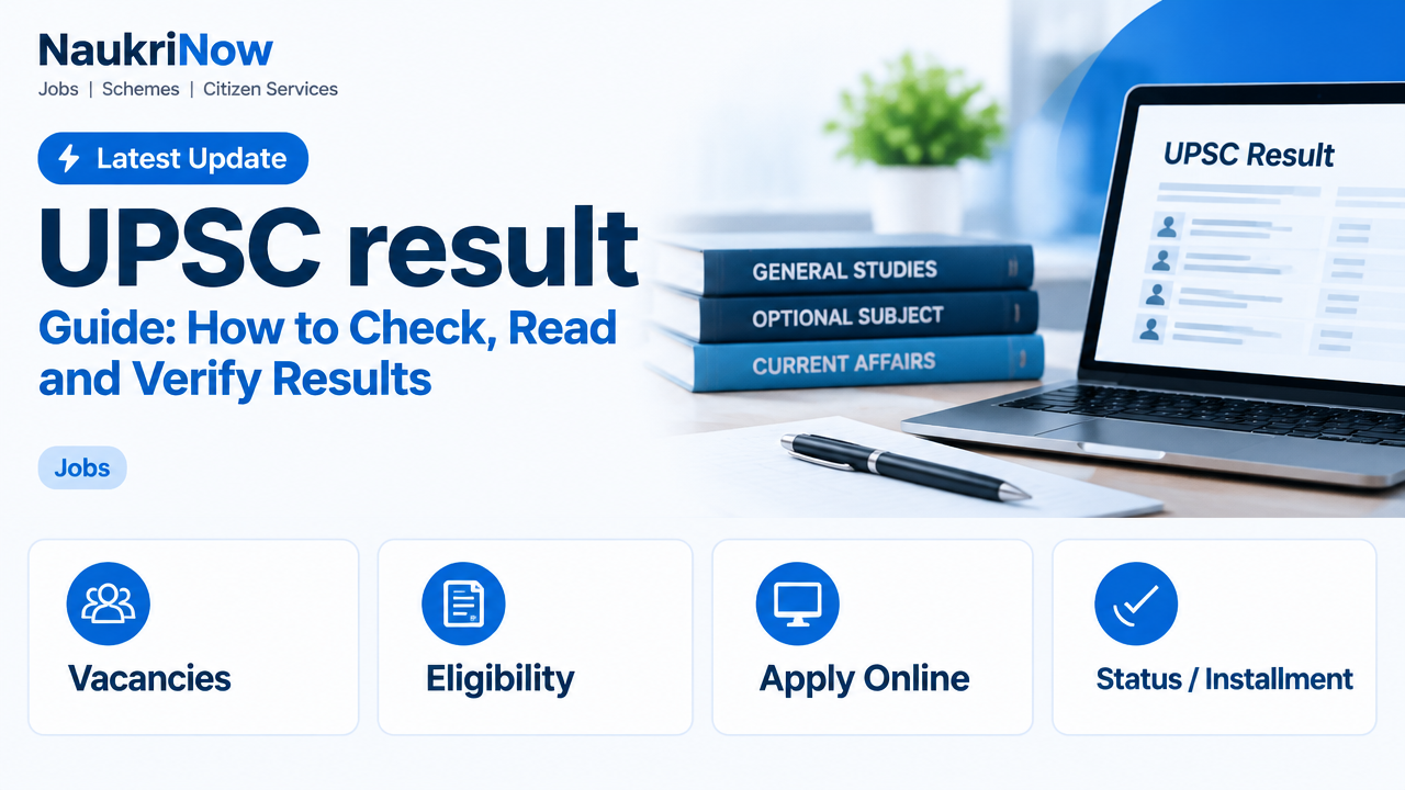 UPSC result – NaukriNow featured poster