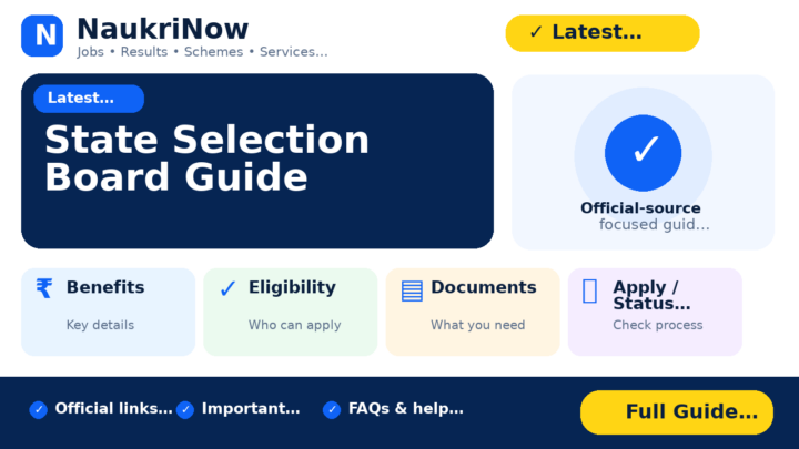 State Selection Board Guide – NaukriNow featured poster
